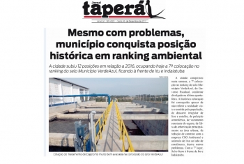 Mesmo com problema, município conquista posição histórica em ranking ambiental