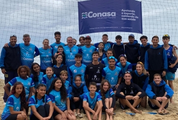 CONASA PROMOTES THE PRACTICE OF BEACH VOLLEYBALL AND THE PREPARATION OF NEW ATHLETES IN ITAPEMA