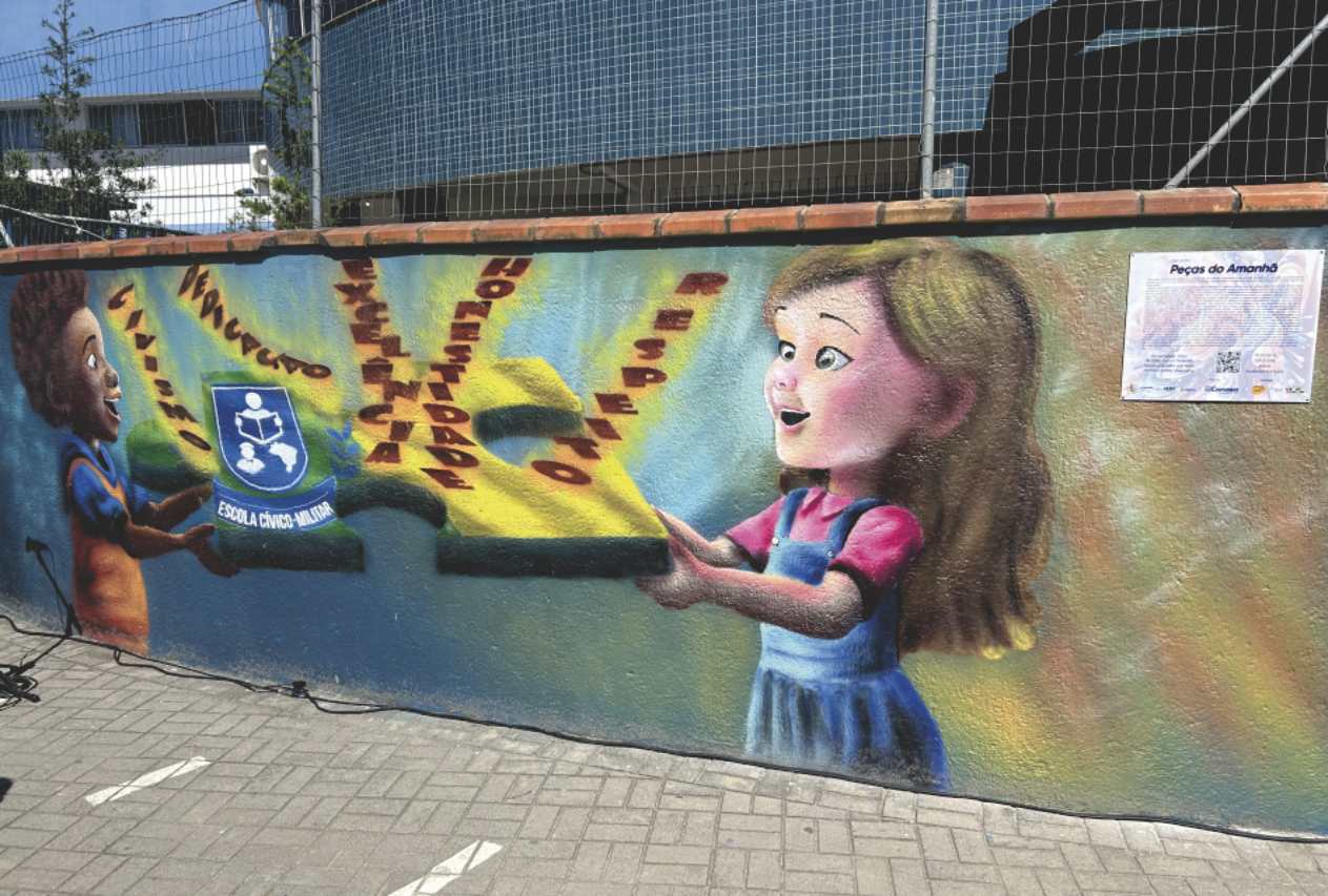 Arte para encantar. Conheça o mural Peças do Amanhã